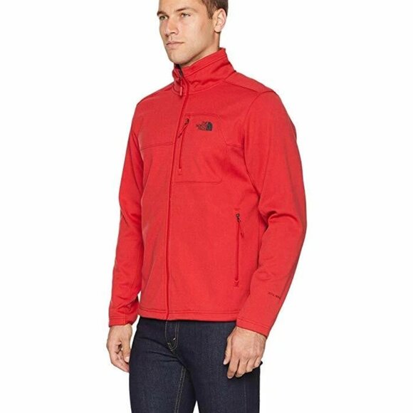 The North Face Men's Medium Red Apex Bionic Windwall Fleece Jacket Full Zip - Picture 1 of 15